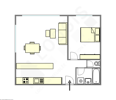 Appartamento Parigi 17° - Piantina interattiva
