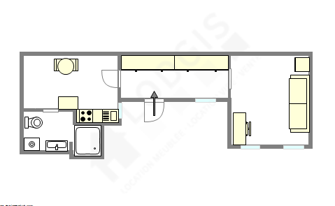 アパルトマン パリ 14区 - レイアウト