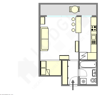 Квартира Levallois-Perret - Интерактивный план