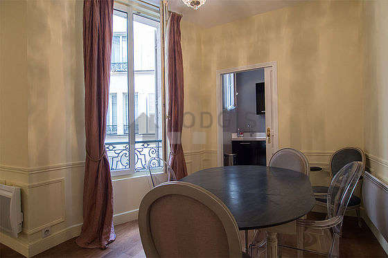 Beautiful dining room with woodenfloor for 4 person(s)