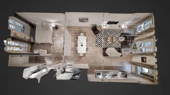 Appartement Paris 2° - Plan interactif