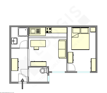 Appartamento Parigi 10° - Piantina interattiva
