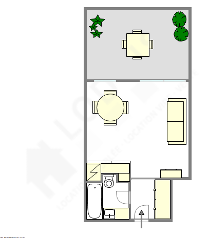 Wohnung Paris 12° - Interaktiven Plan