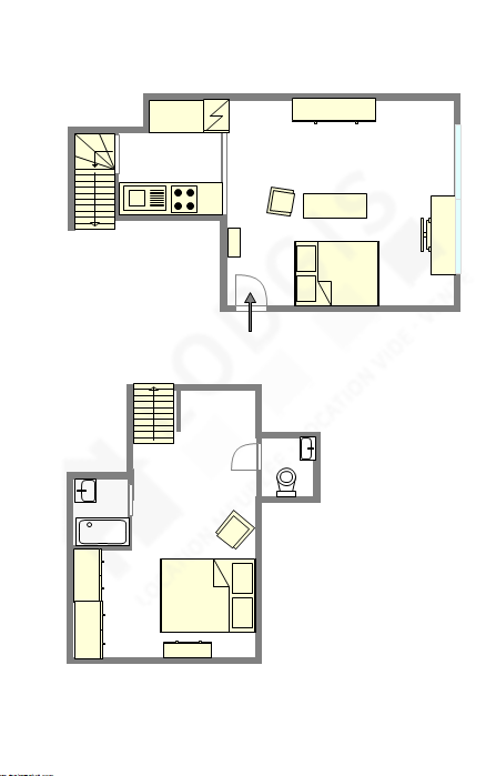 Квартира Париж 17° - Интерактивный план