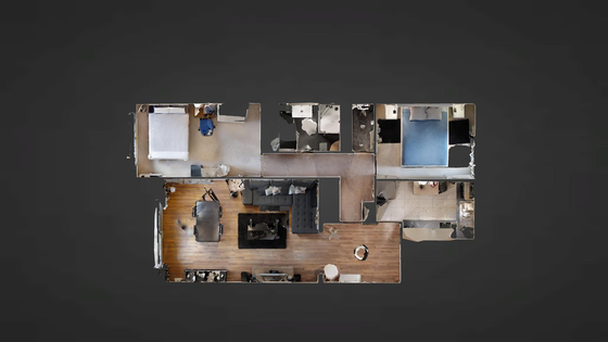 Appartamento Parigi 15° - Piantina interattiva