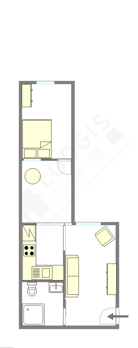 アパルトマン パリ 2区 - レイアウト
