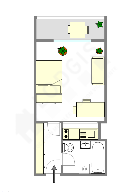 Appartement Paris 5° - Plan interactif