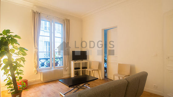Very quiet living room furnished with 1 sofabed(s) of 140cm, tv, 2 chair(s)