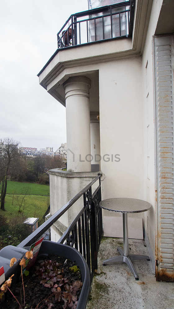 Balcony facing due north-east