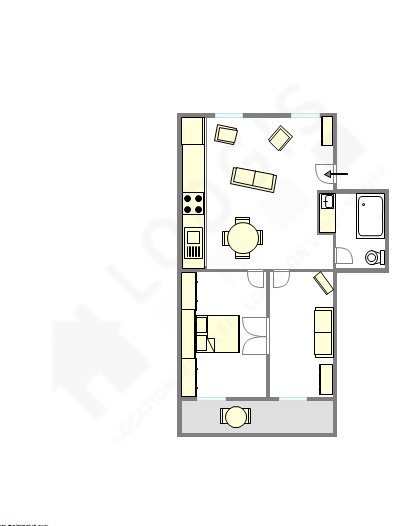 Appartamento Parigi 10° - Piantina interattiva