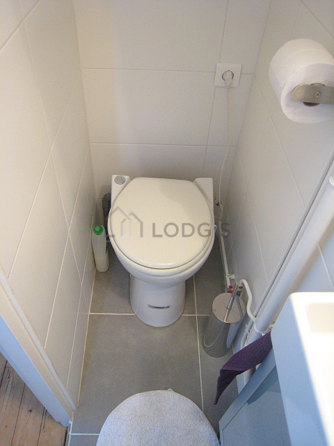 Bathroom with tile floor