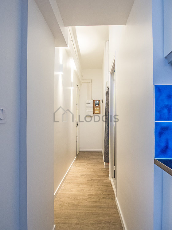 Entrance with wooden floor