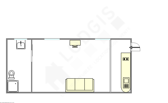 Квартира Париж 4° - Интерактивный план