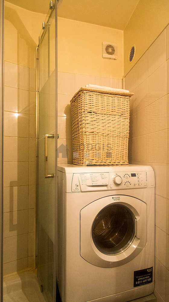 Bathroom with tile floor