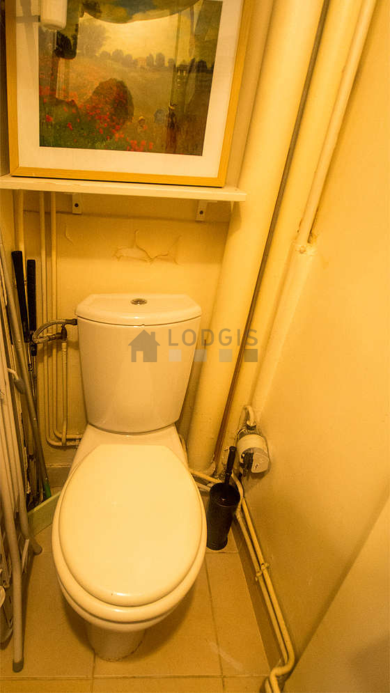 Toilets separated from the bathroom