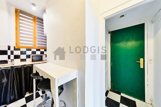 Kitchen where you can have dinner for 2 person(s) equipped with washing machine, refrigerator, freezer, crockery