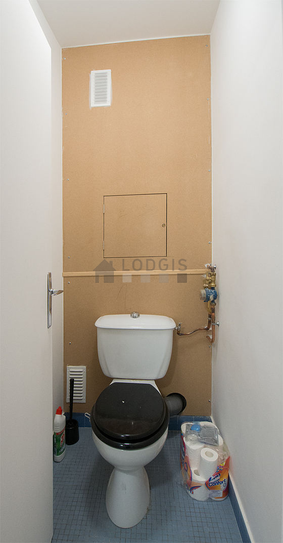 Toilets separated from the bathroom