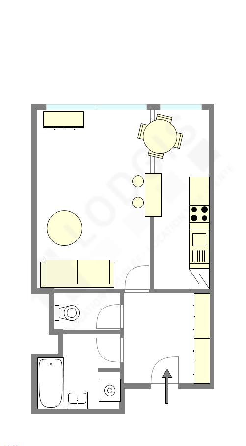 Apartment Paris 12° - Interactive plan