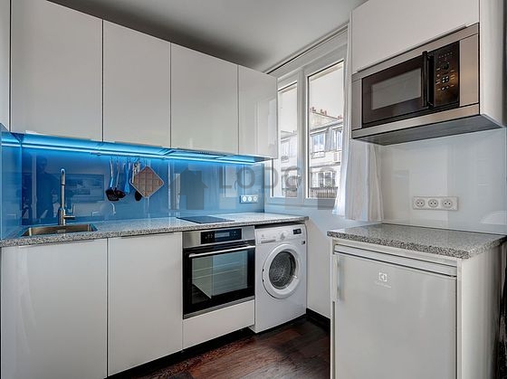 Great kitchen with wooden floor