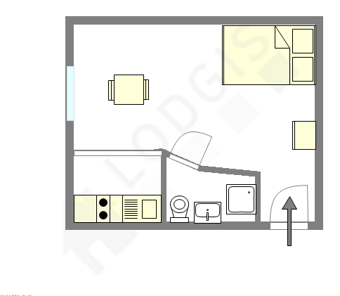 Appartement Paris 11° - Plan interactif