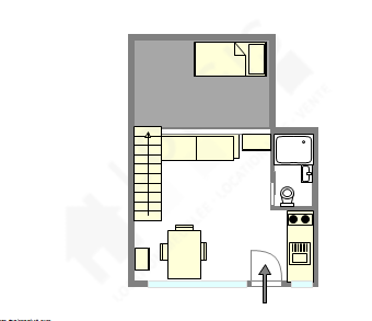 Appartement Paris 18° - Plan interactif