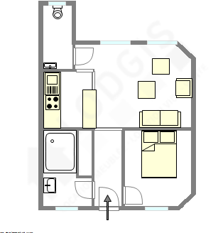 Квартира Париж 7° - Интерактивный план