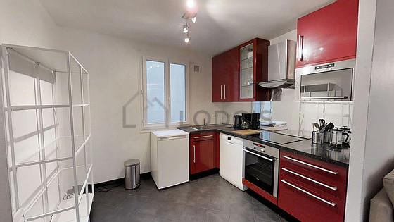Great kitchen with tile floor