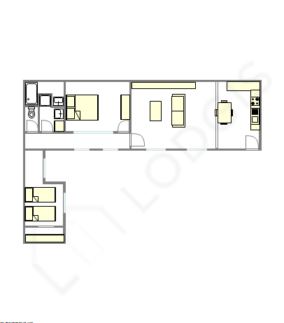Appartement Paris 8° - Plan interactif