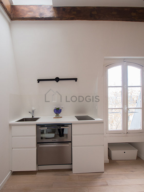 Great kitchen with wooden floor