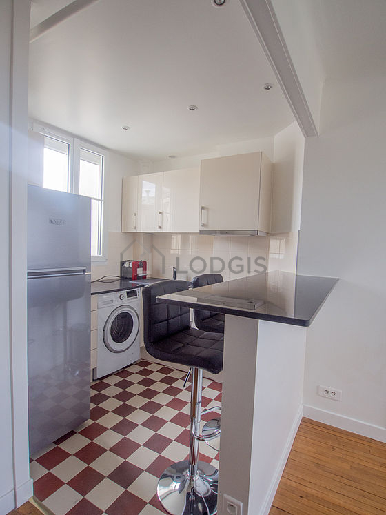 Great kitchen with tile floor