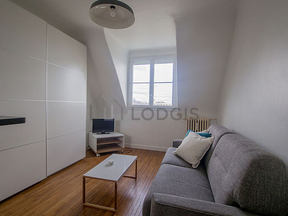 Living room with wooden floor