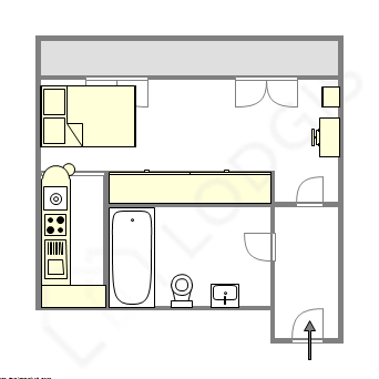 Appartement Paris 15° - Plan interactif