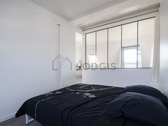 Bedroom with windows