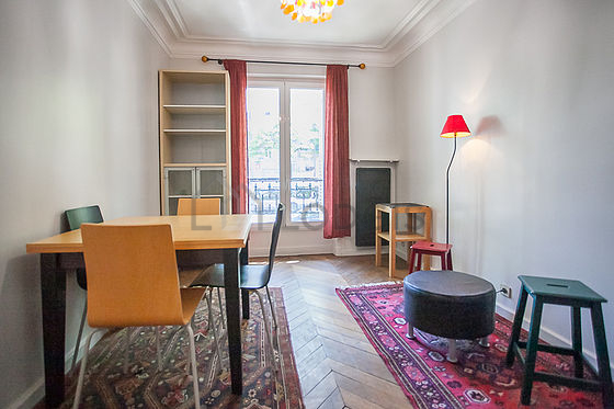 Living room with wooden floor
