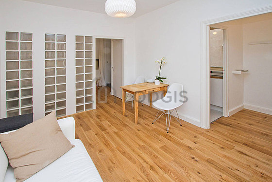 Very quiet living room furnished with sofa, 1 chair(s)