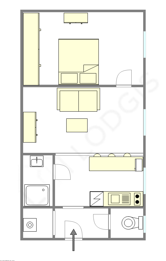 Apartment Paris 5° - Interactive plan