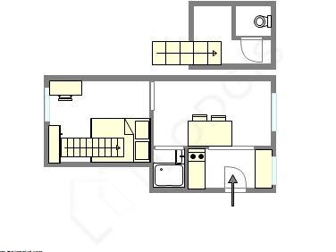 Apartment Paris 11° - Interactive plan