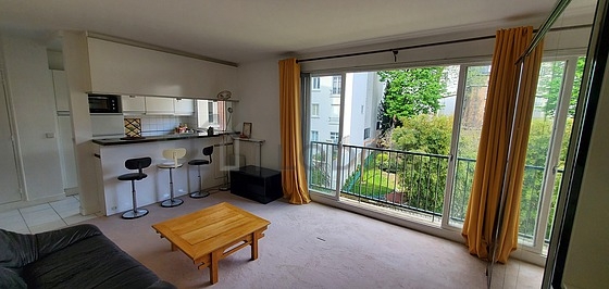 Living room with windows