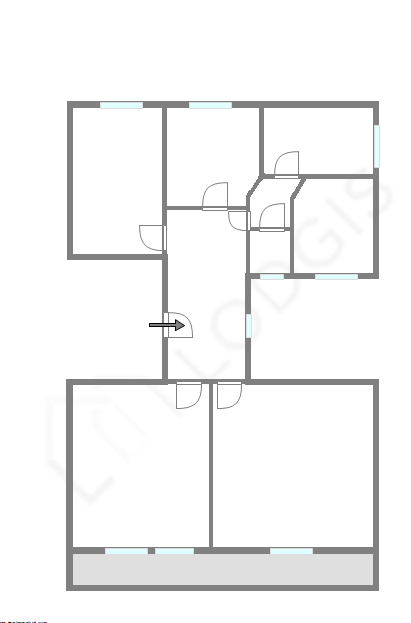 Квартира Париж 17° - Интерактивный план