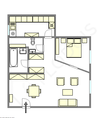 Apartment Neuilly-Sur-Seine - Interactive plan