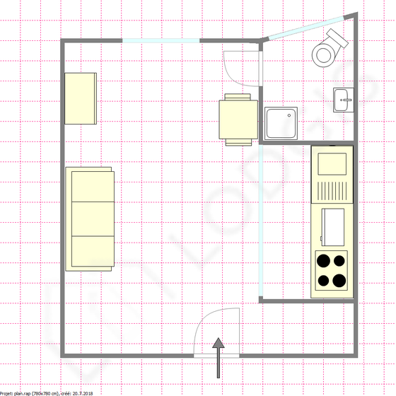 Квартира Париж 15° - Интерактивный план