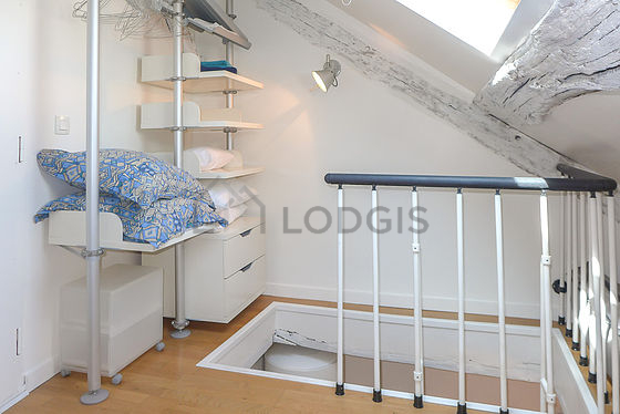 Bedroom with windows