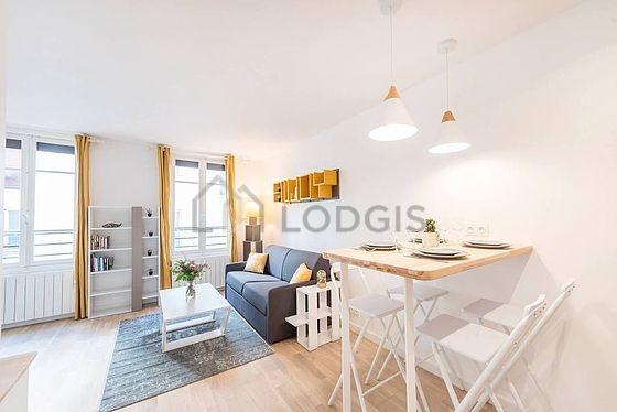 Magnifique séjour très calme et très lumineux d'un appartement à Paris