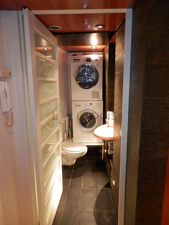 Toilets separated from the bathroom