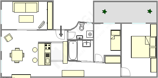 Apartment Paris 5° - Interactive plan