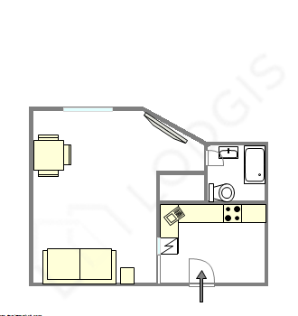 Apartment Paris 3° - Interactive plan