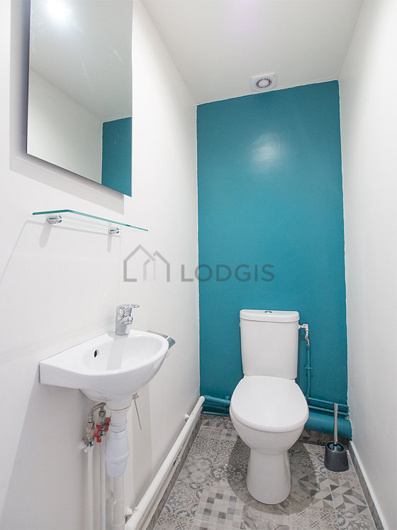 Toilets separated from the bathroom
