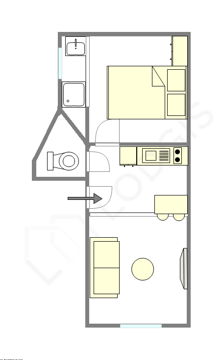 Apartamento Paris 5° - Plano interativo