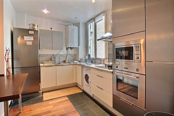 Great kitchen with tile floor