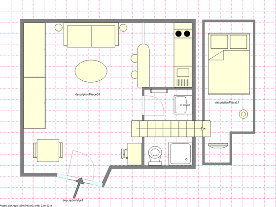 Apartment Paris 16° - Interactive plan
